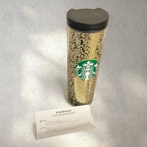 Starbucks Iridescent Gold Champagne Bubble Tumbler Cup m - Picture 2 of 10